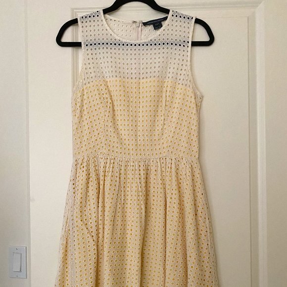 French Connection Eyelet Midi Lace Dress - Picture 1 of 5